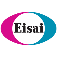 A professional presentation slide showcasing the Eisai client project with graphs and data analysis.