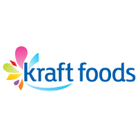 A visual representation of Kraft's branding, featuring their logo and colors, reflecting their identity.
