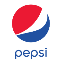 A branding display featuring Pepsi products and logos in a vibrant setting, showcasing the client Pepsi.