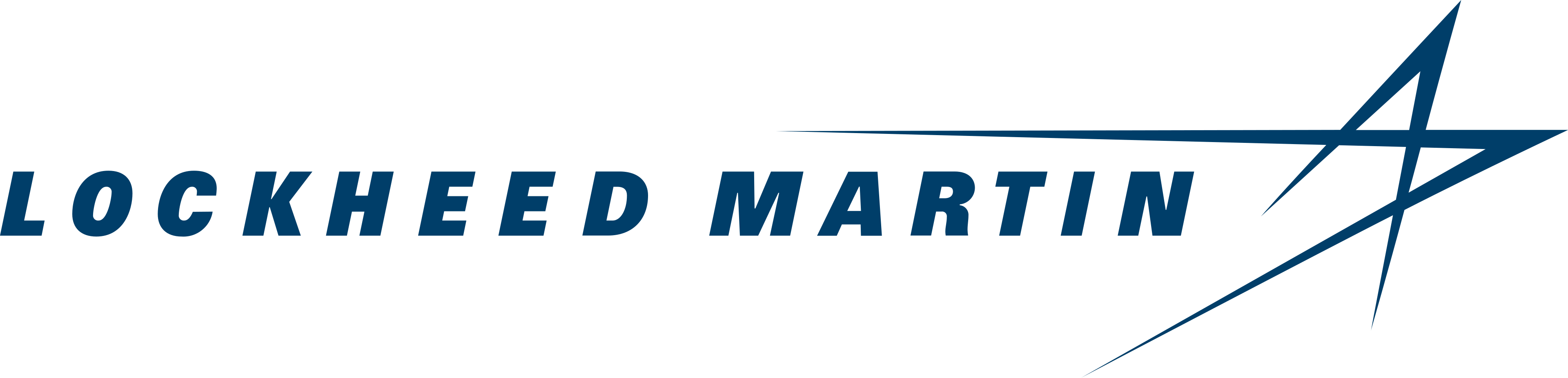 Lockheed Martin logo from 2011 to 2022, featuring a stylized star and bold lettering in blue and red.